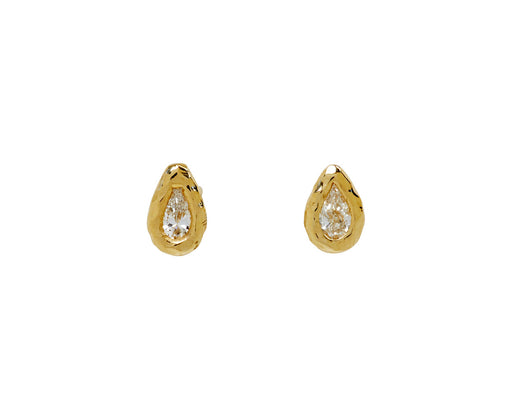 Pear Diamond Nesting Gem Stud Earrings - TWISTonline 