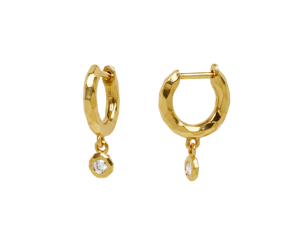 Charmed Micro Diamond Gabby Hoop Earrings