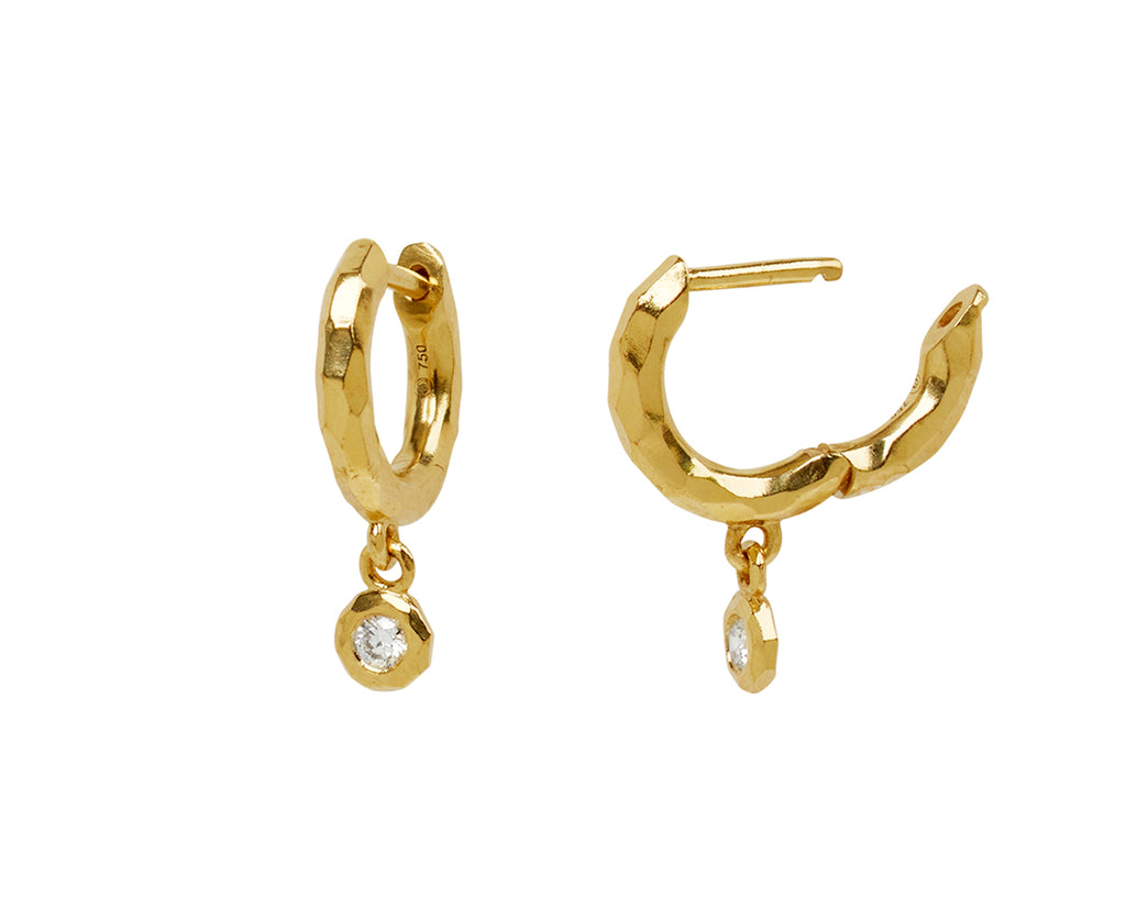 Charmed Micro Diamond Gabby Hoop Earrings