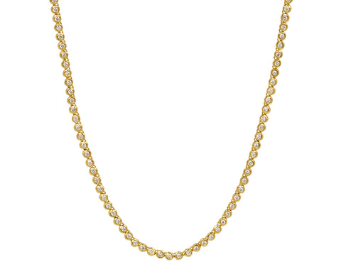 Diamond Gemmed Tennis Necklace - TWISTonline 