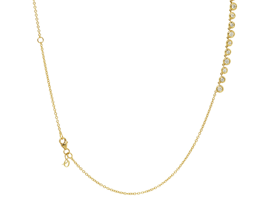Octavia Elizabeth Diamond Demi Nesting Gem Tennis Necklace Back