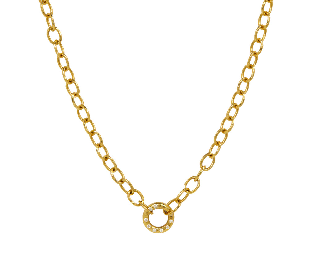 Petite Imogen Micro Diamond Annex Link Necklace - TWISTonline 
