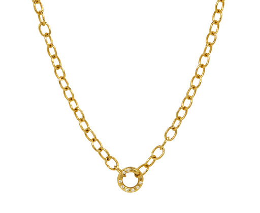 Petite Imogen Micro Diamond Annex Link Necklace - TWISTonline 
