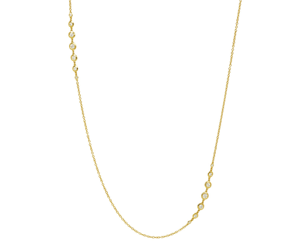 Three Stop Nesting Gem Necklace