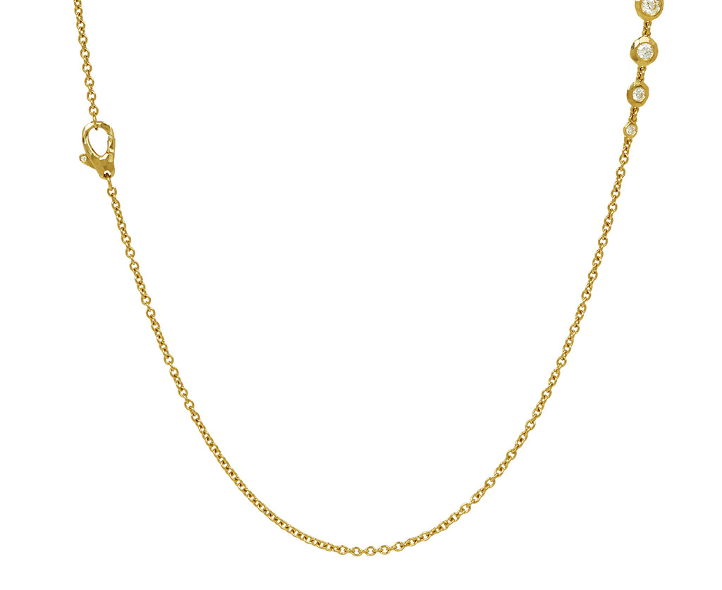 Three Stop Nesting Gem Necklace