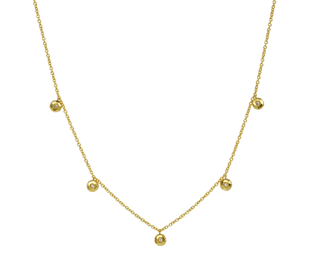 Five Diamond Nesting Gem Necklace
