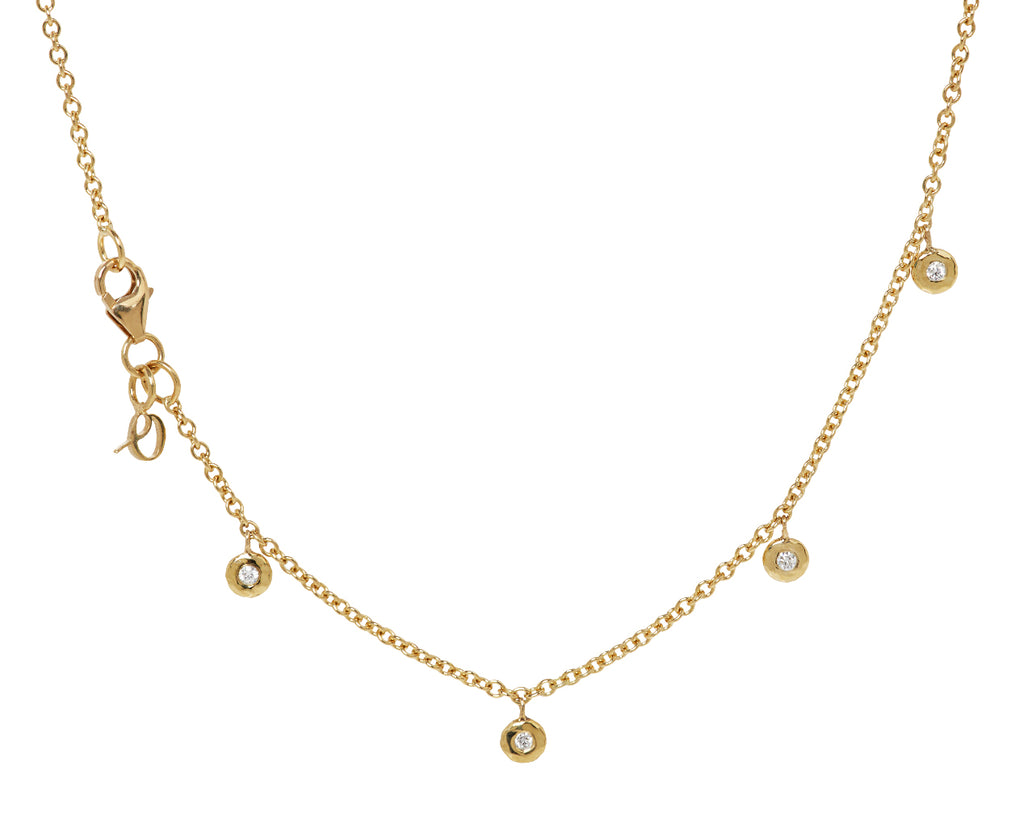Octavia Elizabeth Diamond Micro Nesting Diamond Eternity Necklace - closure