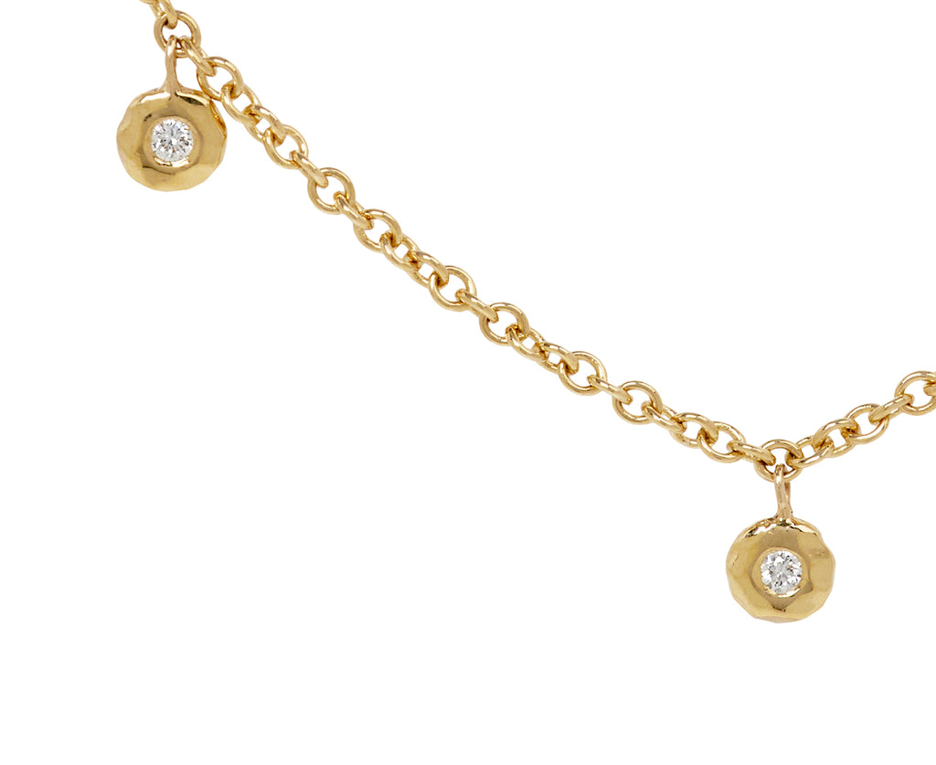 Octavia Elizabeth Diamond Micro Nesting Diamond Eternity Necklace - closeup