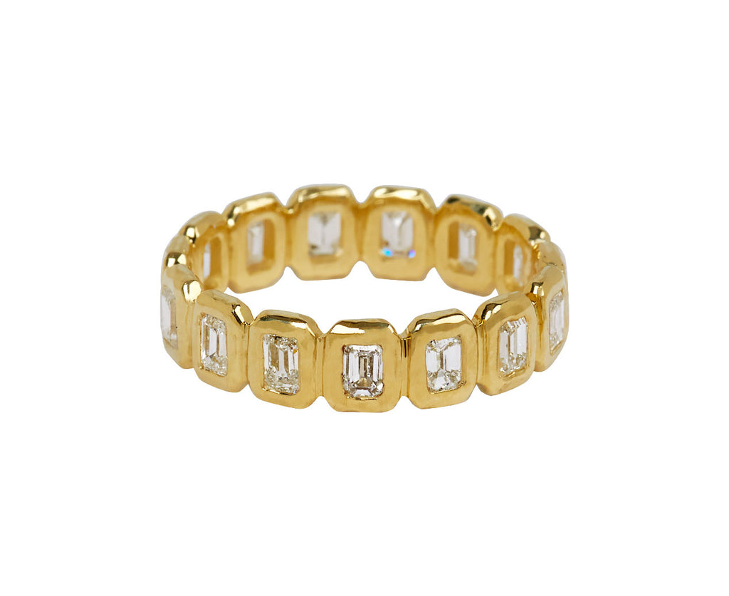 Emerald Cut Diamond Petite Nesting Gem Eternity Ring