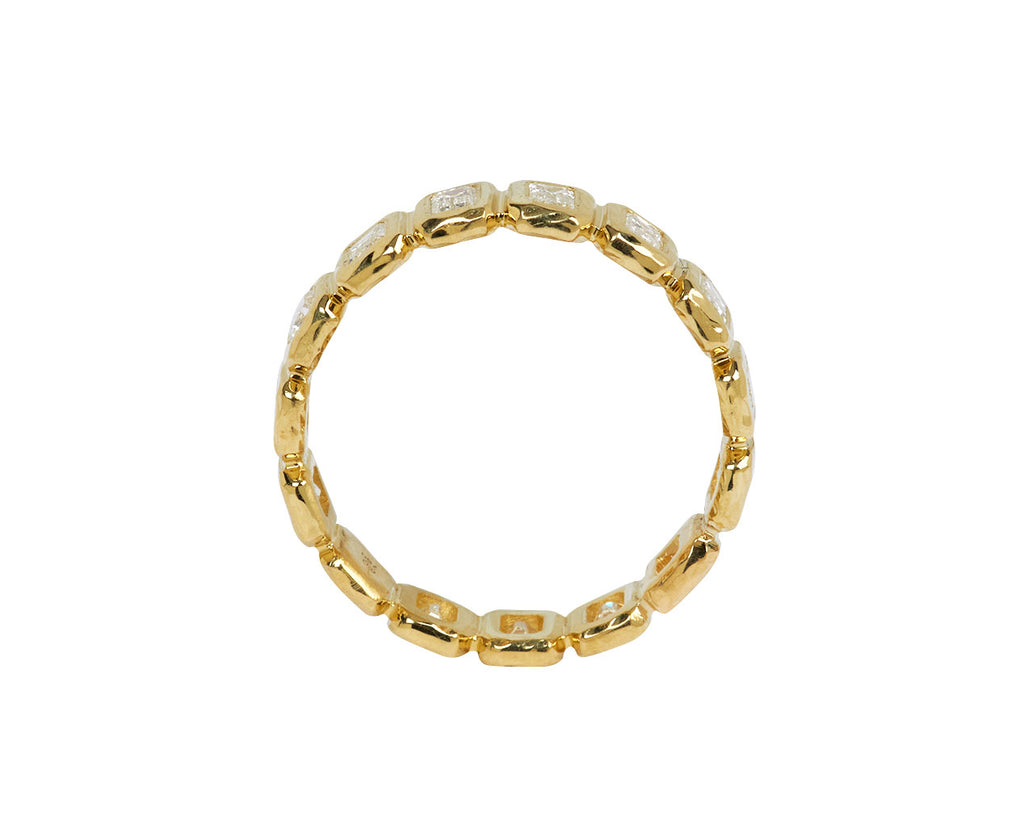 Emerald Cut Diamond Petite Nesting Gem Eternity Ring
