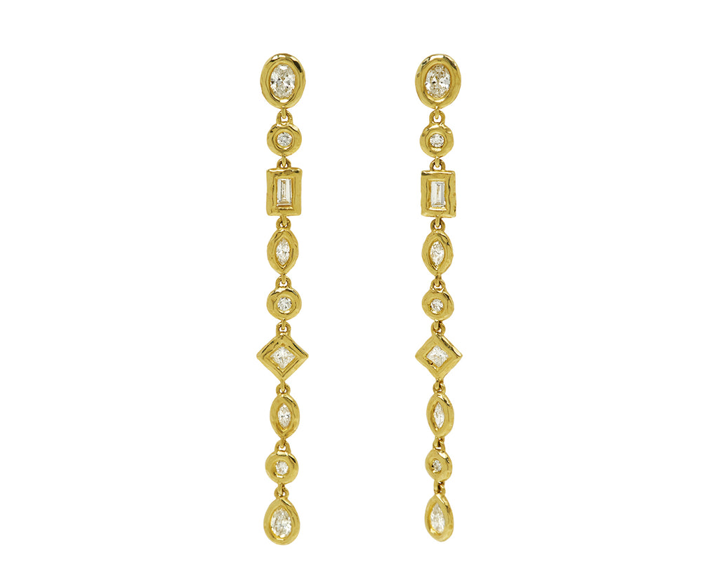 Octavia Elizabeth Mix and Match Diamond Nesting Drop Earrings