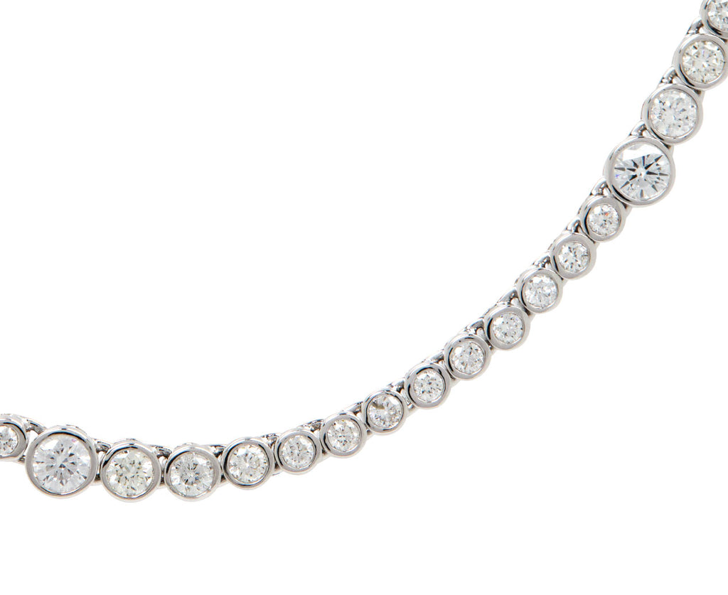 White Gold Diamond Rainsun Necklace