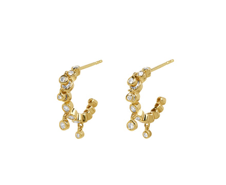 ONDYN Diamond Confetti Hoop Earrings
