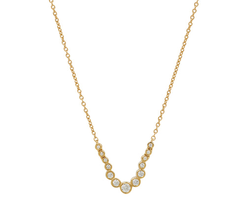 Diamond Lightwave Pendant Necklace