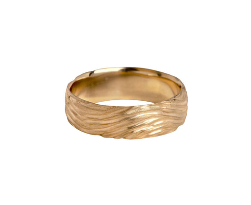 Gold Men's Wave Band