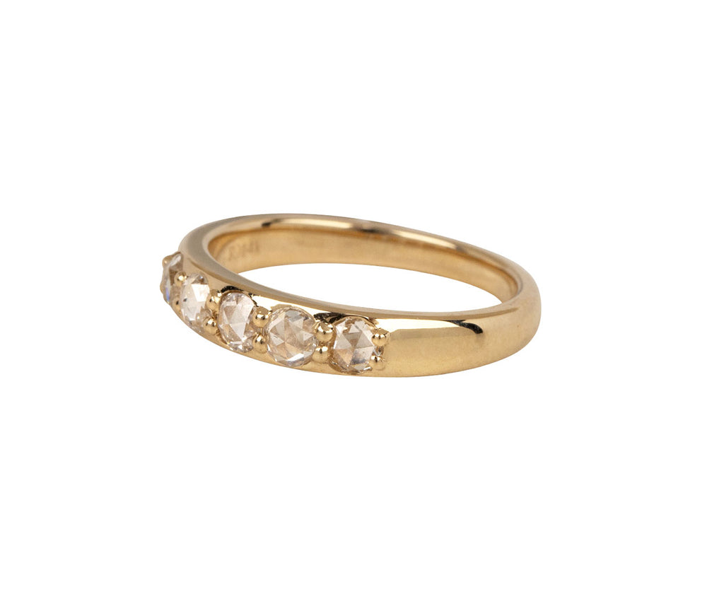 Rose Cut Diamond Fiver Ring
