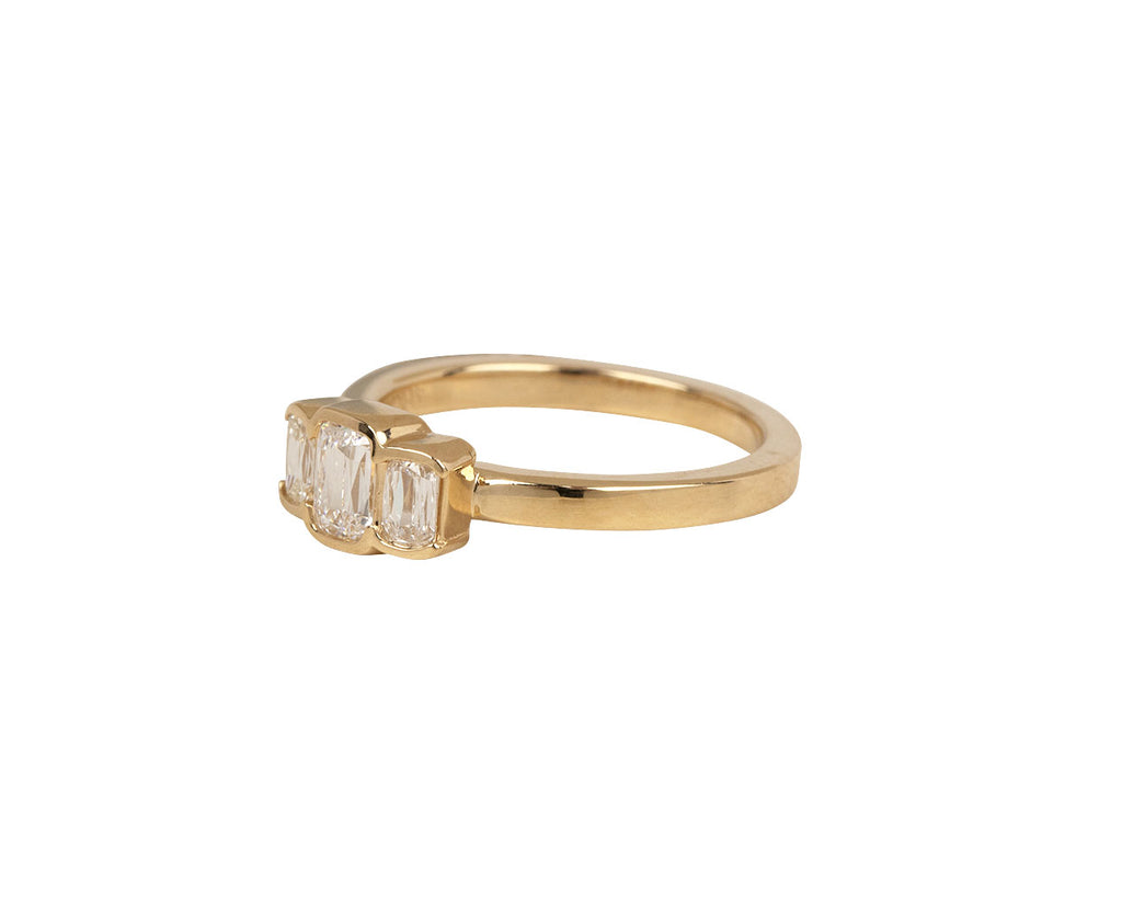 Triple Ashoka Cut Diamond Ring - TWISTonline 