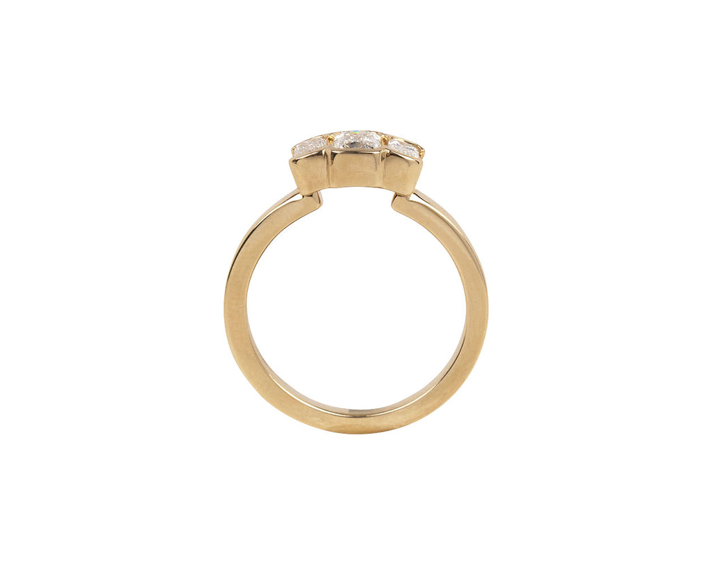 Triple Ashoka Cut Diamond Ring - TWISTonline 