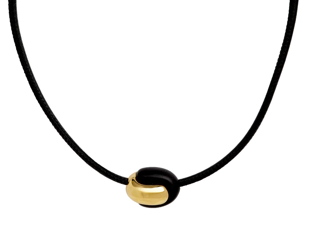 Pamela Zamore Ebony Wood Holos Hug Necklace
