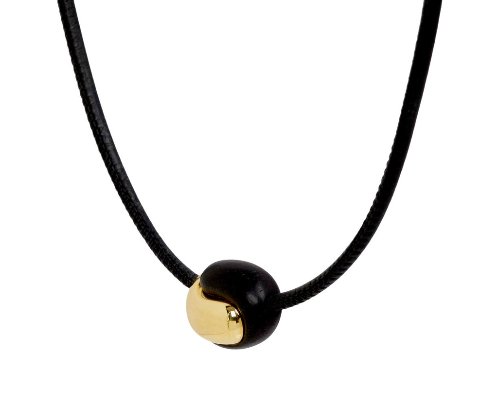 Ebony Wood Holos Hug Necklace