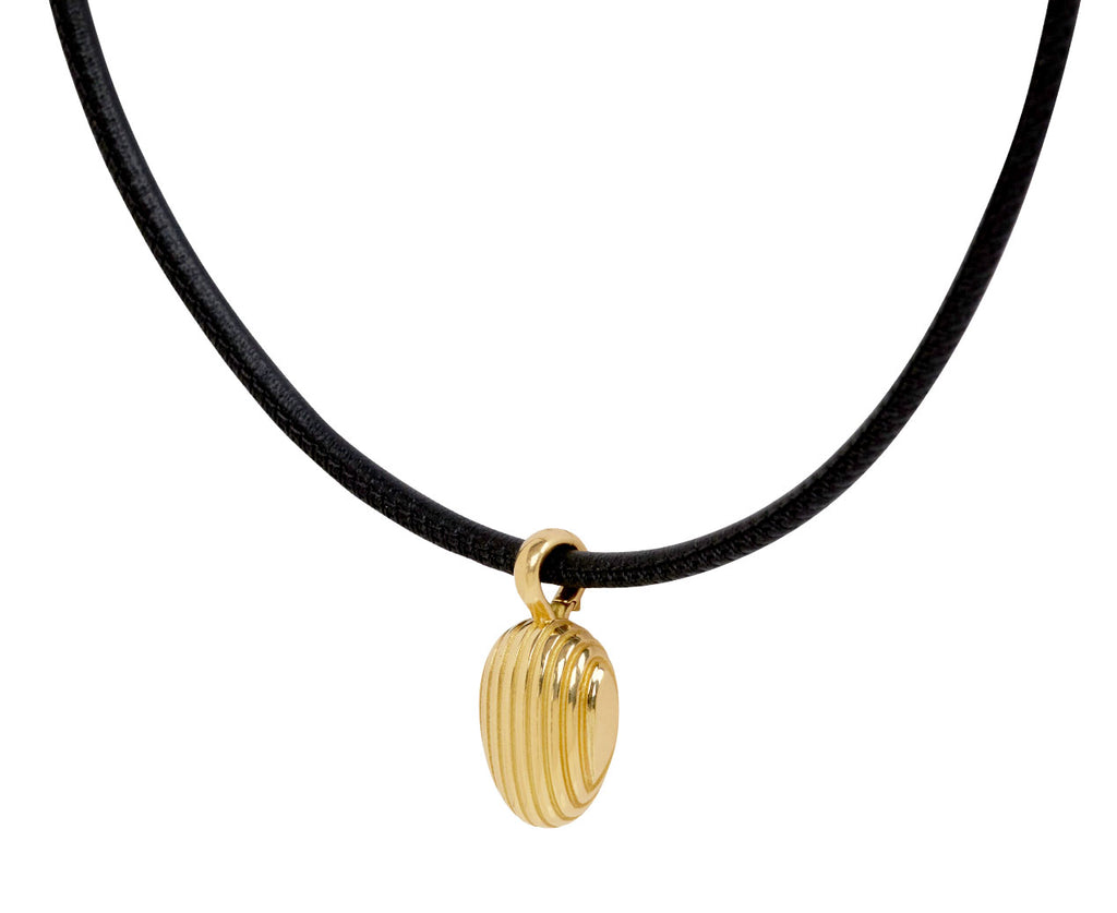 Isla Shield Pendant Leather Cord Necklace