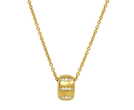 Pamela Zamore Diamond Veda Golden Ring Necklace
