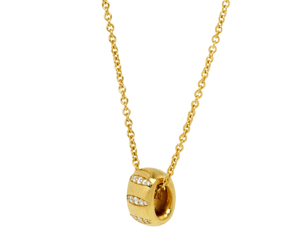 Diamond Veda Golden Ring Necklace
