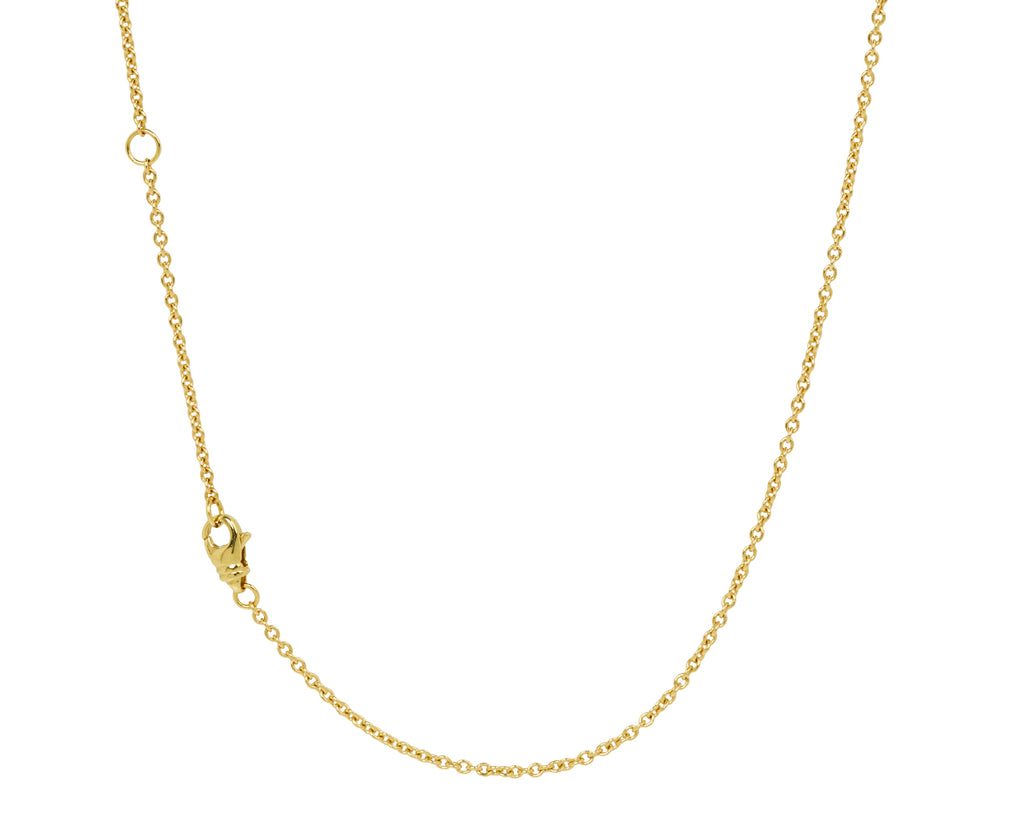 Diamond Veda Golden Ring Necklace
