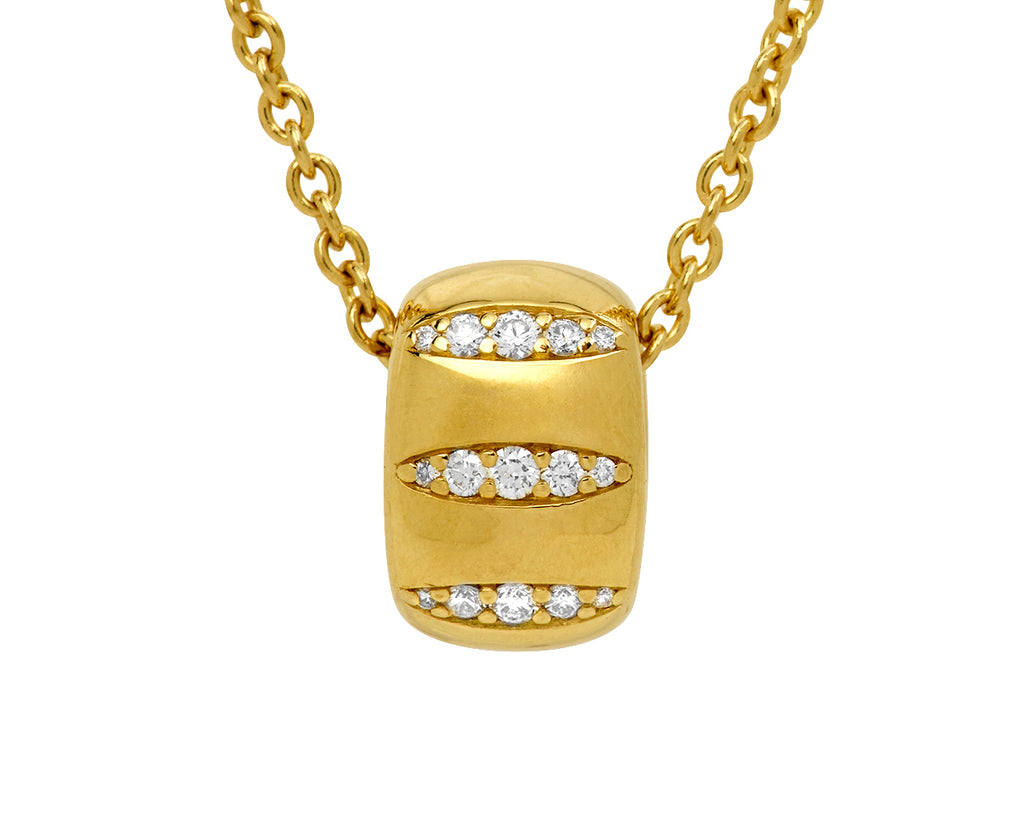 Diamond Veda Golden Ring Necklace