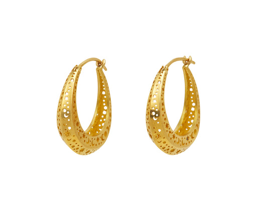 Small Sa Hoop Earrings - TWISTonline 