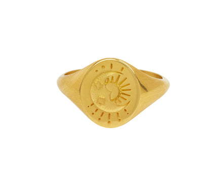 Sun and Moon Signet Ring - TWISTonline 