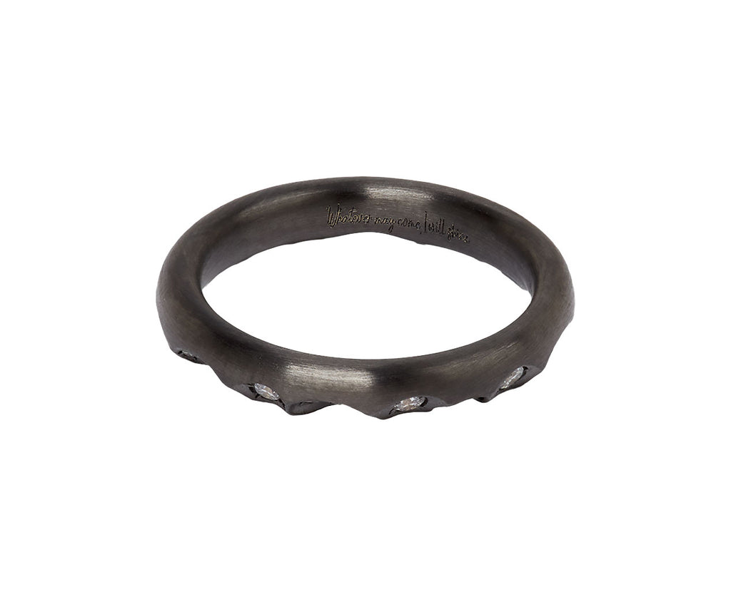 Blackened Eternity Ring
