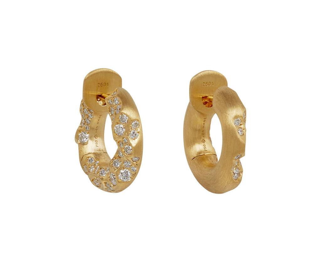 Diamond Eternity Huggie Hoop Earrings