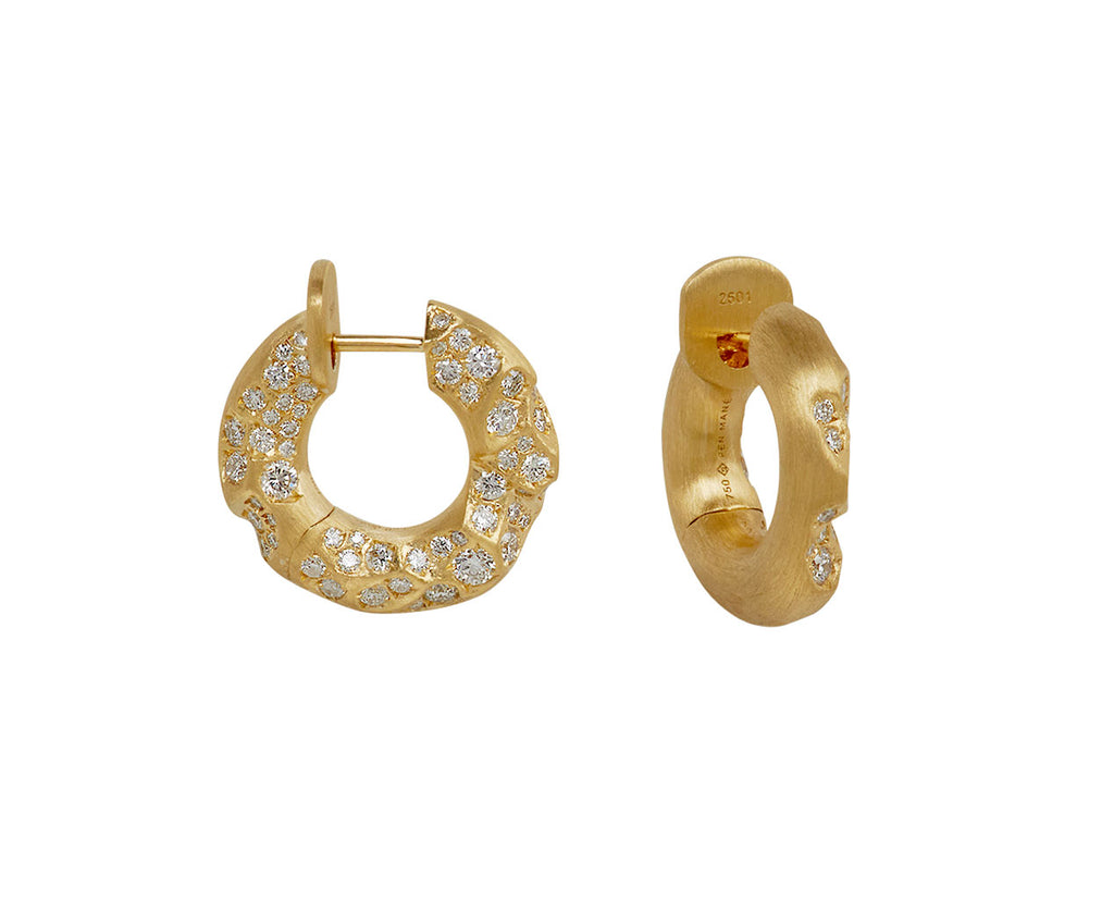Diamond Eternity Huggie Hoop Earrings