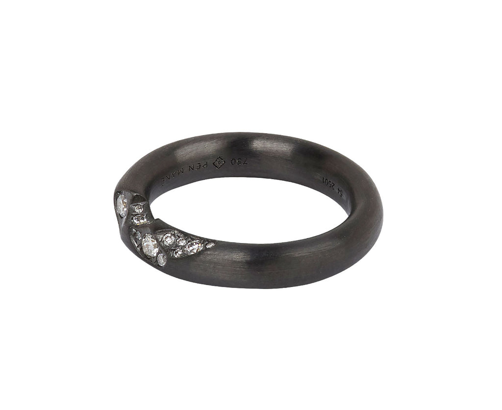 Blackened Quarter Diamond Band