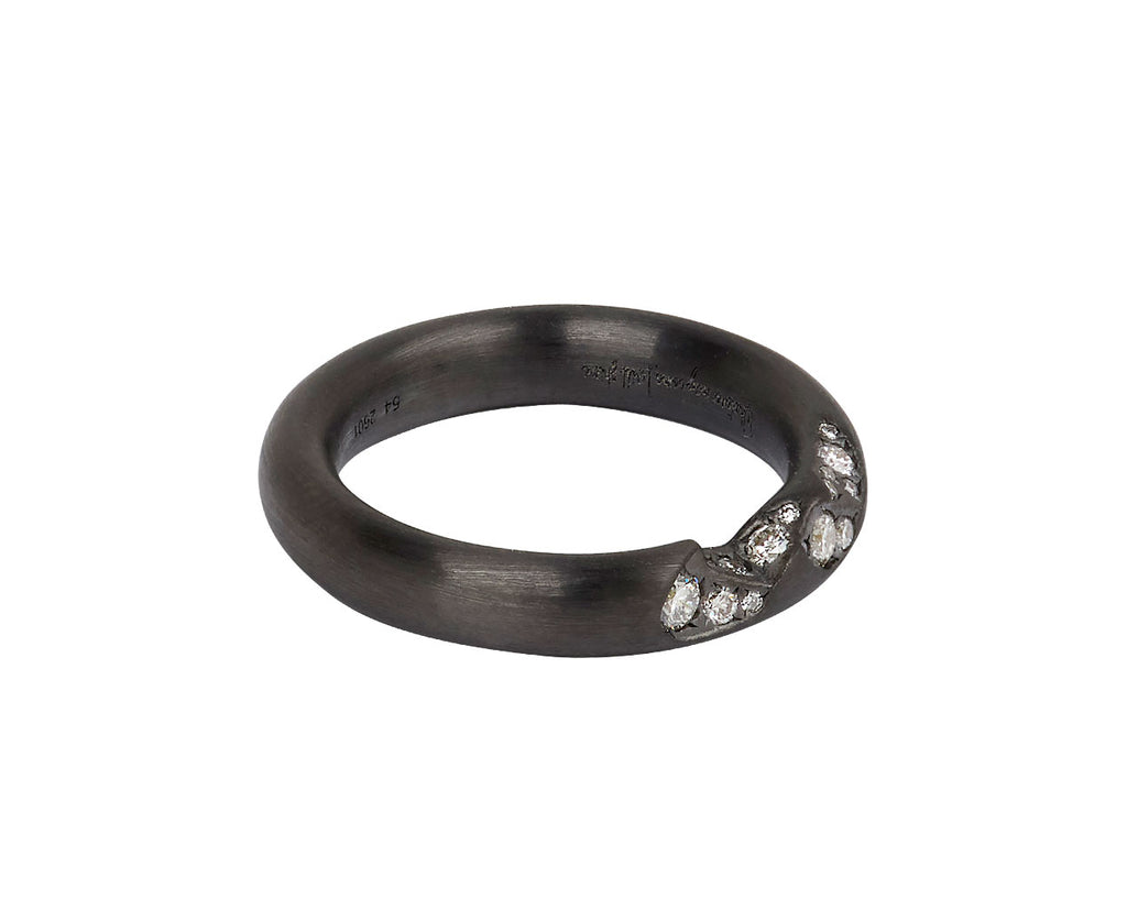 Blackened Quarter Diamond Band