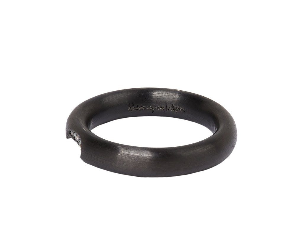 Blackened Quarter Diamond Band