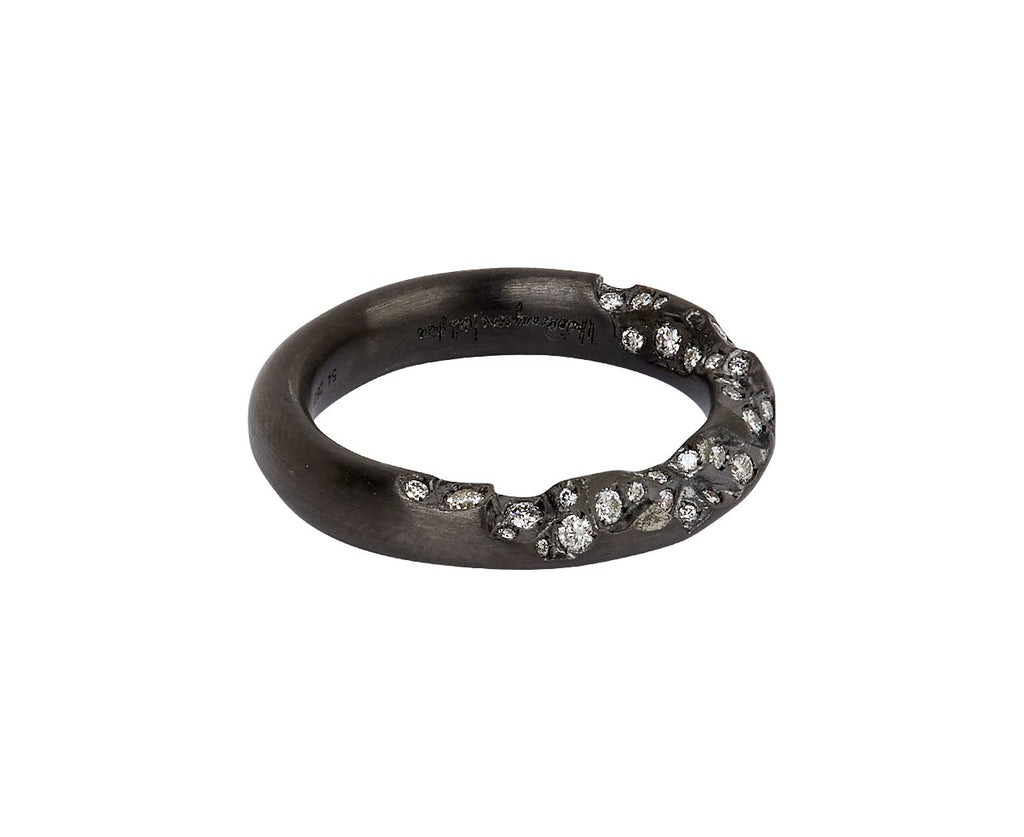 Blackened Demi Diamond Band