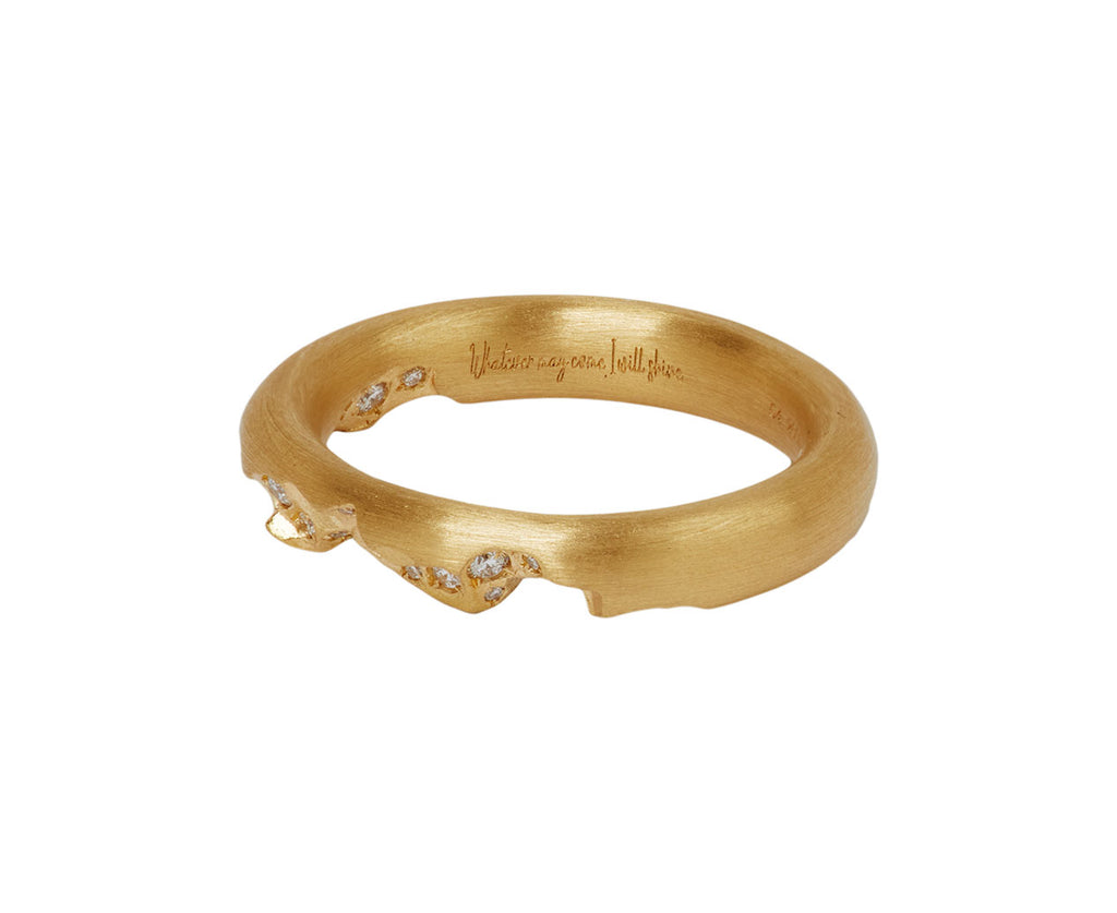 Gold Demi Diamond Band
