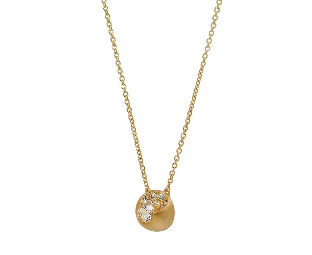 Diamond Sphere Flottee Necklace