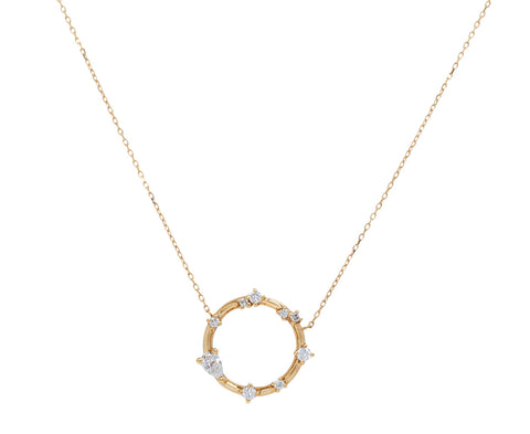 Persée Diamond Bridal Circle Necklace