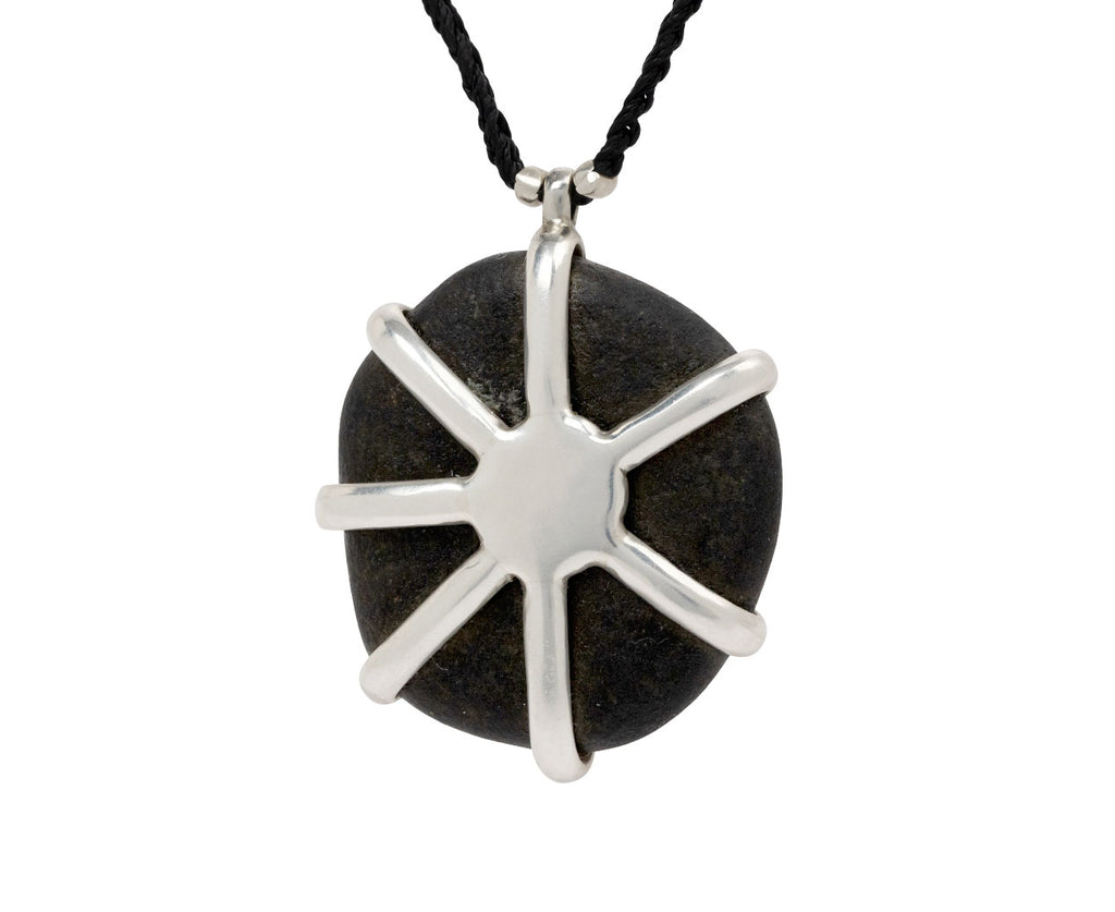 Large Starburst Beach Stone Necklace