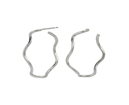 Small Wiggle Hoop Earrings