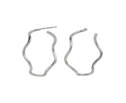 Small Wiggle Hoop Earrings
