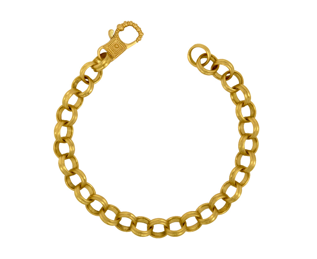 Large Double Link Bracelet with Large Fibula clasp