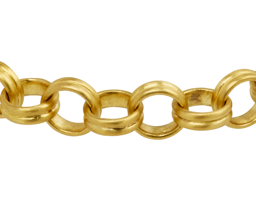 Large Double Link Bracelet with Large Fibula clasp