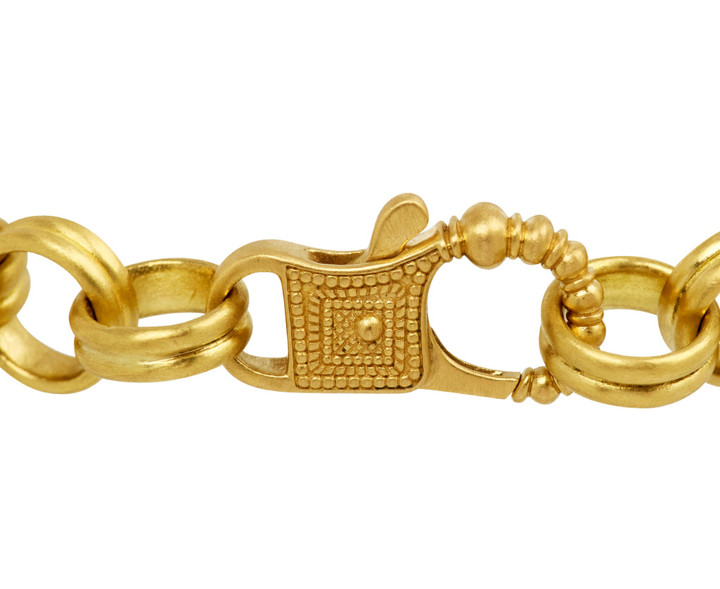 Large Double Link Bracelet with Large Fibula clasp