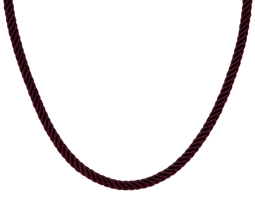 Aubergine Twisted Silk Rope Collar