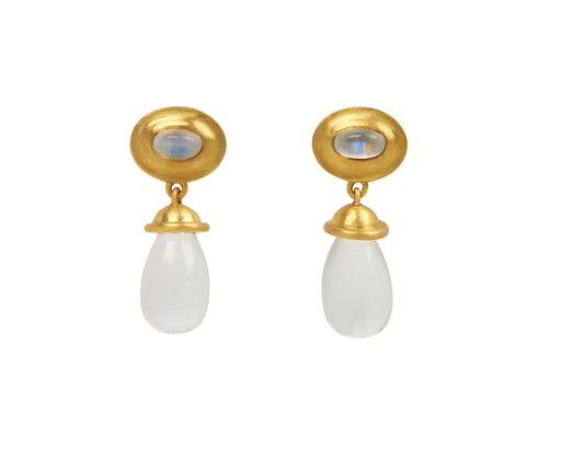 Rainbow Moonstone Alabastra Earrings