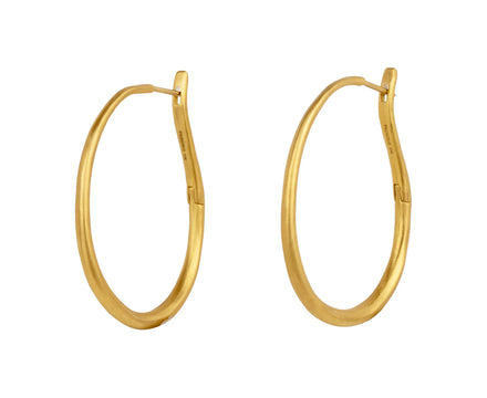 Large Hinge and Hook Hoop Earrings